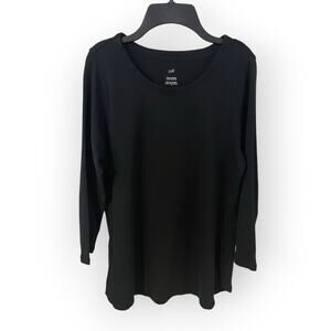 J. Jill long sleeved black shirt Sz Small EUC